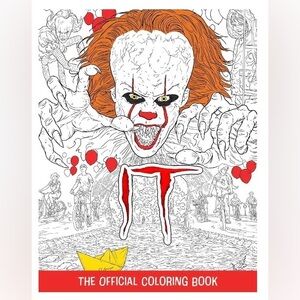 PENNYWISE/IT “IT” & “IT CHAPTER TWO”/UNISEX/ADULT COLORING BOOK/64 PAGES! NEW!